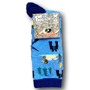 3/$18 Mossy Oak Ducks, Binoculars, & Hunting Funny Novelty Crew Socks - NWT